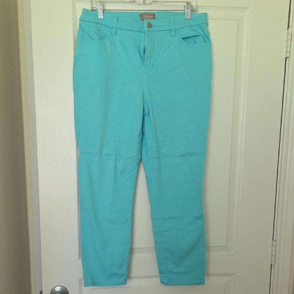 Chico's Aqua Ankle Pants